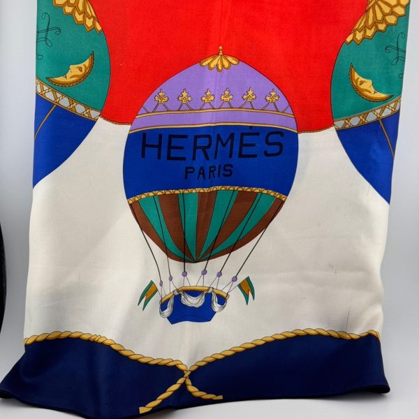 Vintage Hot Air Balloon HERMÈS Silk Scarf